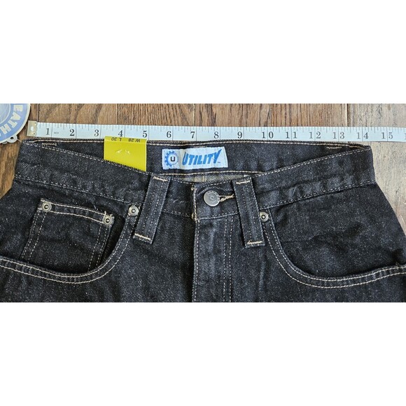 Utility Brand Jeans Men 28x30 Baggy Wide Leg Y2K Skater - Picture 16 of 16